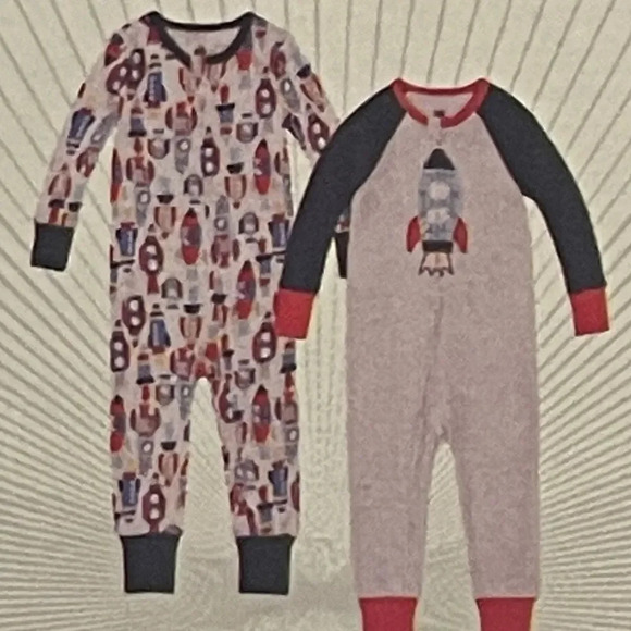 Kids Headquarters Kids' 2-pack Cotton Sleepers - Picture 6 of 8